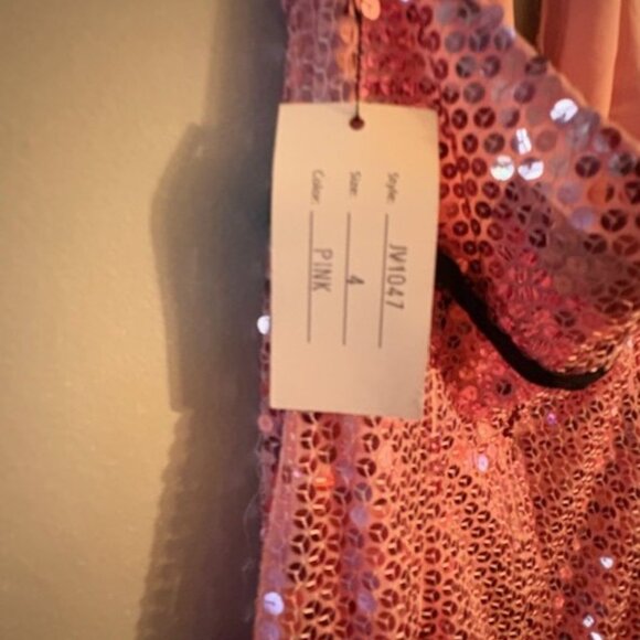 NWT Vintage Y2K Jovani Sequin Halter Dress - Picture 4 of 4